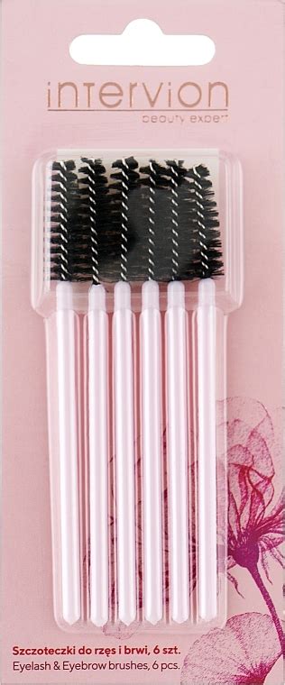 Inter Vion Rose Collection Brow Lash Brushes 6 Pcs Makeup Uk