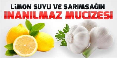 Limonun Suyunu ve Sarımsağı Karıştırıp 1 kaşık içince o sorun geçiyor