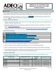 Arizona Engineers Certificate Of Completion Drinking Water Facilities