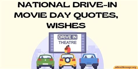 National Drive-In Movie Day Quotes, Messages, Wishes