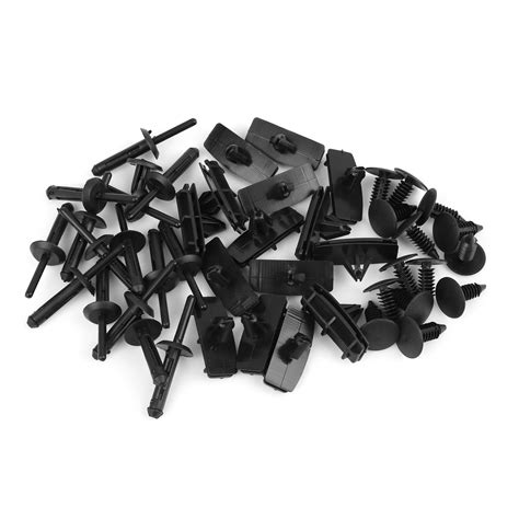 45pcs Black Plastic Rivet Clips For Jeep Wrangler Jk 6506007aa 68039280 Aa 6030441