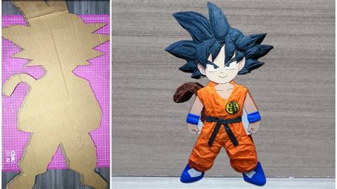 Cómo hacer piñata de Goku con cartón Dragón Ball YouTube