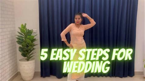 Easy Dance Steps For Wedding Dance Tutorial Wedding Dance Tutorial Sangeet Dance Learn Dance