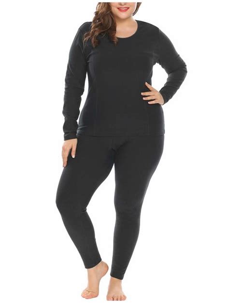 Buy In Voland Women S Plus Size Thermal Underwear Fleece Lined Long Johns Set Winter Topandpants