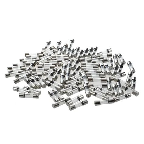 100 Pcs 5mm X 20mm Fast Blow Type Glass Tube Fuses 2A 250V Replacement