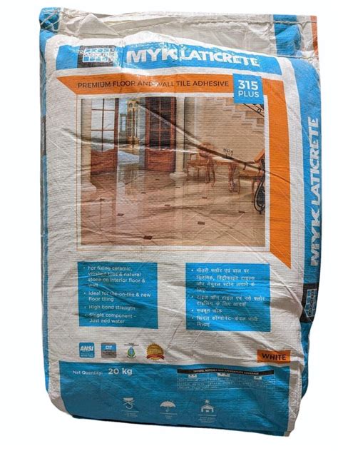 Myk Laticrete Floor Tile Adhesive Bag Packaging Size Kg At