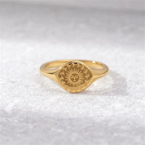 Gold Sun God Ring Precious Gems