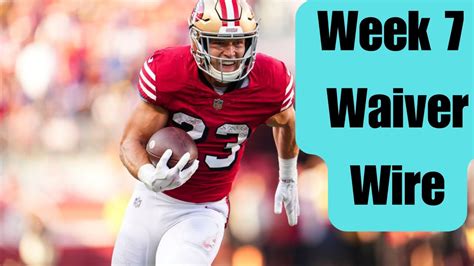 Week 7 Waiver Wire Must Adds Fantasy Football 2023 Youtube