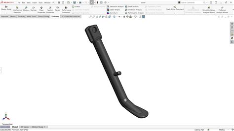 How To Design Splendor Bike Side Stand In Solid Works Solidworks