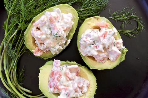 Creamy Smoked Salmon Stuffed Avocados