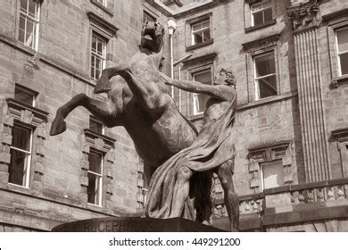 Alexander Bucephalus Statue By Steell 1883 Stock Photo 449291200 ...