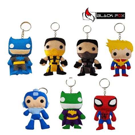 Chaveiro Geek Marvel Dc Games Filmes Loja Black Fox