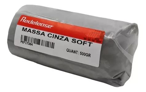 Massa De Modelar Plastilina Cinza Modeling Clay Soft 500 G MercadoLivre