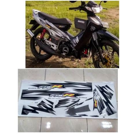 Jual Sticker Striping Stiker Lis F1zr Fiz R Milenium Hitam Putih