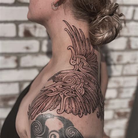 Amazing Nordic Raven Tattoo Designs And Meanings Inspired By Vikings