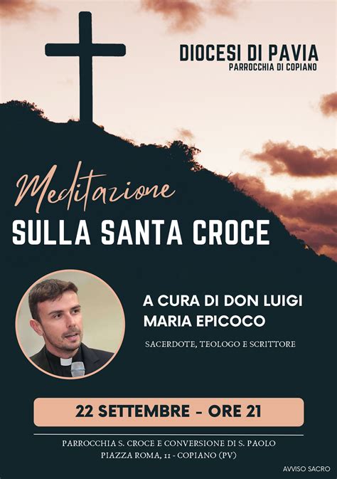 A Copiano La Meditazione Con Don Luigi Maria Epicoco Diocesi Di Pavia