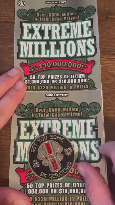 💥huge Claimer Winall 💥 Extreme Millions 💥 Ohio Lottery Scratch Offs