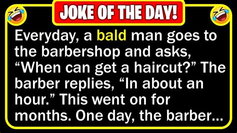 🤣 Best Joke Of The Day A Guy Sticks His Head Into A Barbershop And