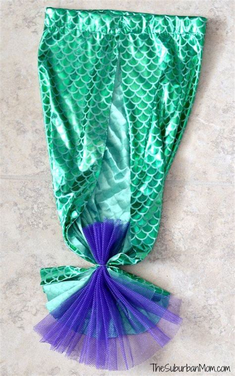 How To Make A Mermaid Tail ~ Tutorial Thesuburbanmom Homemade Mermaid Costumes Diy Mermaid