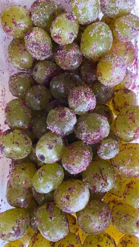 Frozen Cotton Candy Grapes 🍇 Grape Recipes Grapes Low Calorie Desserts