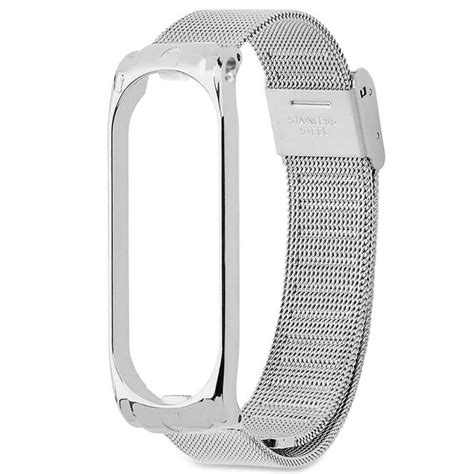 Pulseira OcioDual Silver Metal Para Xiaomi Mi Smart Band 3 4