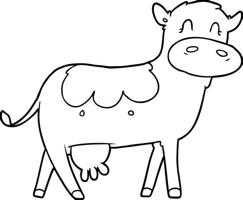 cartoon dairy cow 12298986 Vector Art at Vecteezy