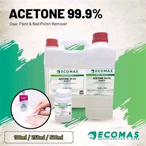 READY STOCK ACETONE 99 9 PURITY GLUE PAINT NAIL POLISH