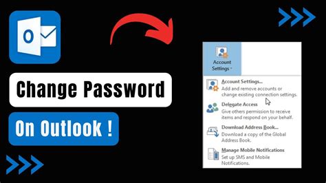 How To Change Outlook Password Youtube