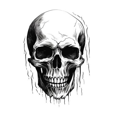 Premium Ai Image Realistic Skull Illustration