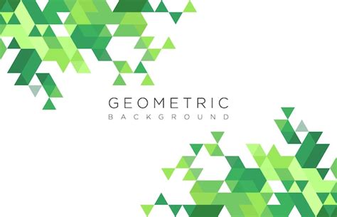 Premium Vector | Abstract geometric background green color with ...