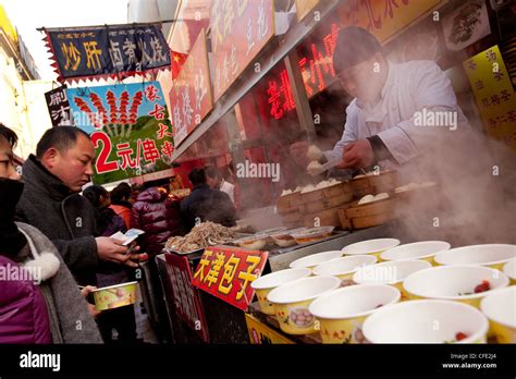 Chinese Food Wangfujing Snack Street Beijing China Stock Photo Alamy