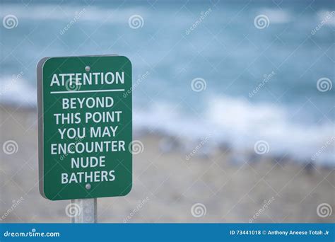 Nude Beach Sign Stock Photo Image Of Sign Destination