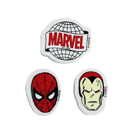 Marvel Erasers 3 Pack Warehouse Stationery Nz