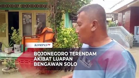 Kecamatan Di Bojonegoro Banjir Sungai Bengawan Solo Siaga Merah