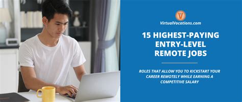 Highest Paying Entry Level Remote Jobs Remote Work From Home Job