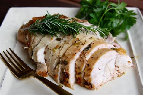 Roasted Turkey Breast With Lemon Herb Butter Good Thyme Kitchen