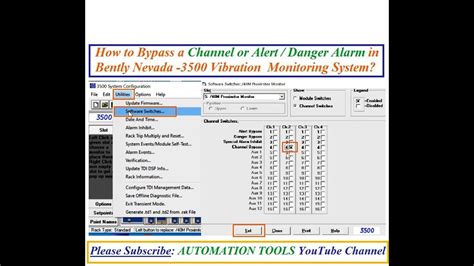 How To Bypass A Channel Or Alert Danger Alarm In Bently Nevada 3500