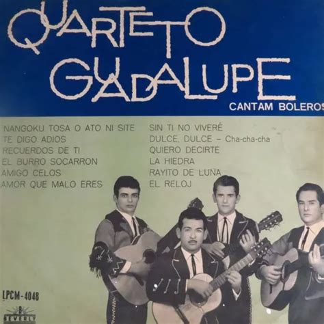 Lp Quarteto Guadalupe Cantam Boleros Vinil Raro Parcelamento Sem Juros