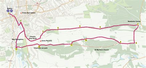 Rail to Trail - Guildford, Pewley Down, Newlands Corner, Pilgrims way ...