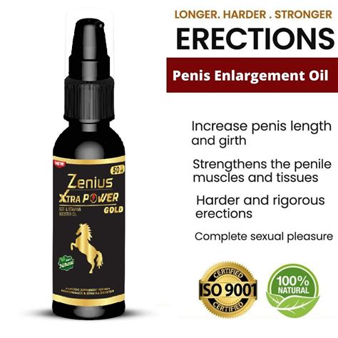 Zenius Xtra Power Gold Oil Penis Enlargement And Sex Oil 50ml Oil