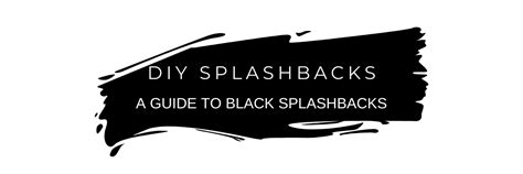 Black glass splashbacks