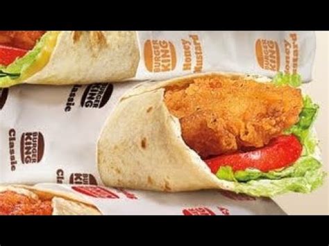 Burger King Honey Mustard Royal Crispy Wrap Review Bruh YouTube