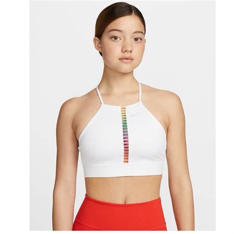 Nike Intimates And Sleepwear Nike Womens Drifit Indy Rainbow Ladder Crossback Low Support