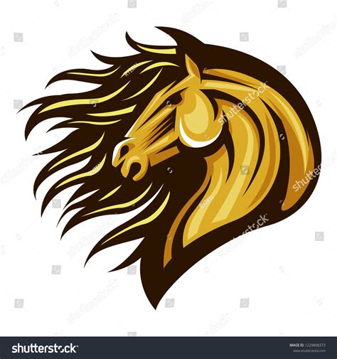 Strong Horse Power Mascot Stock Vector (Royalty Free) 1229808373
