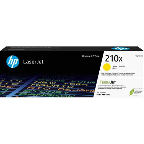 HP 210X High Yield Yellow Laser Toner Cartridge W2102X B H Photo