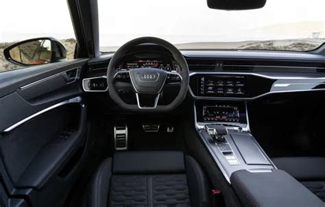 Download wallpaper Audi, interior, universal, RS 6, 2020, 2019, V8 Twin ...