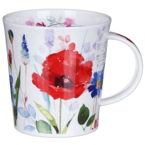 Dunoon Wild Garden Poppy Lomond Shape Mug Temptation Gifts