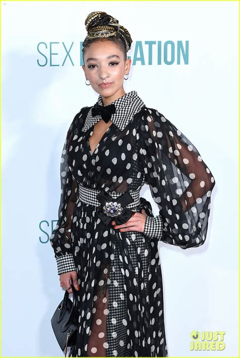 Asa Butterfield Gillian Anderson Sex Education Cast Celebrate