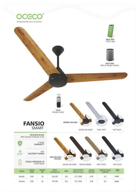 Oceco Bldc Ceiling Fan Sweep Size Power W At In Alappuzha