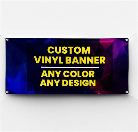 Amazon.com : Personalized Custom Vinyl Banner Printing Indoor or ...